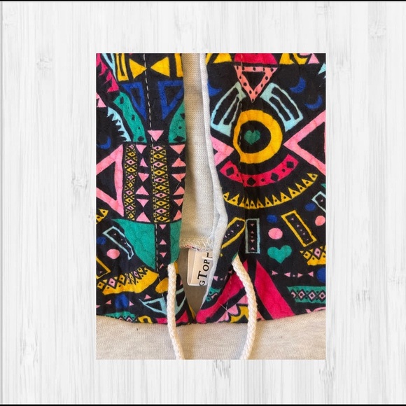 Women’s MokingTop Multicolored Aztec Hoodie - Picture 3 of 3